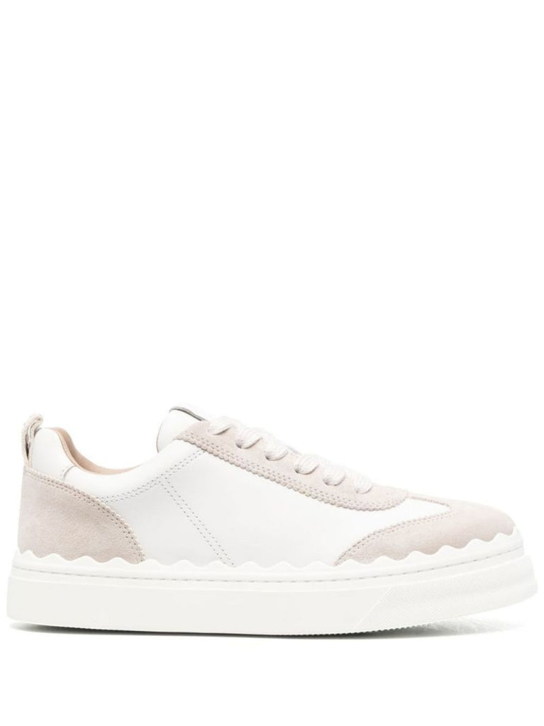 Neutral Lauren Leather Sneakers