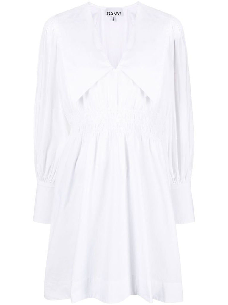 White Organic Cotton Shirt Dress