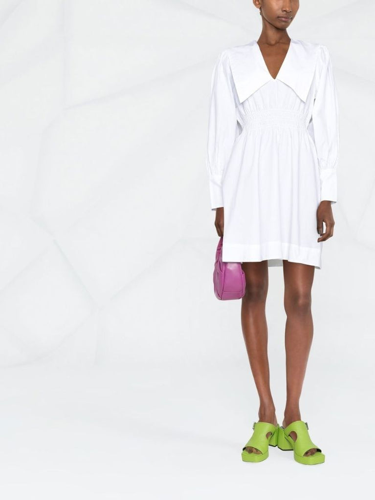 White Organic Cotton Shirt Dress