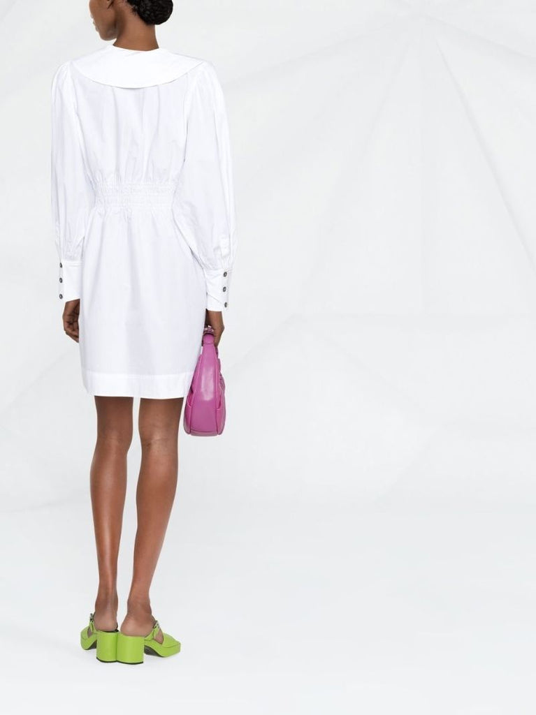 White Organic Cotton Shirt Dress