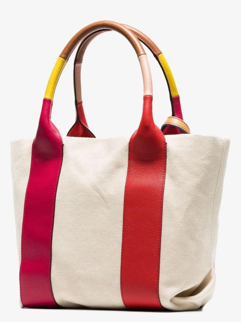 Neutral Laetizia Canvas Tote Bag