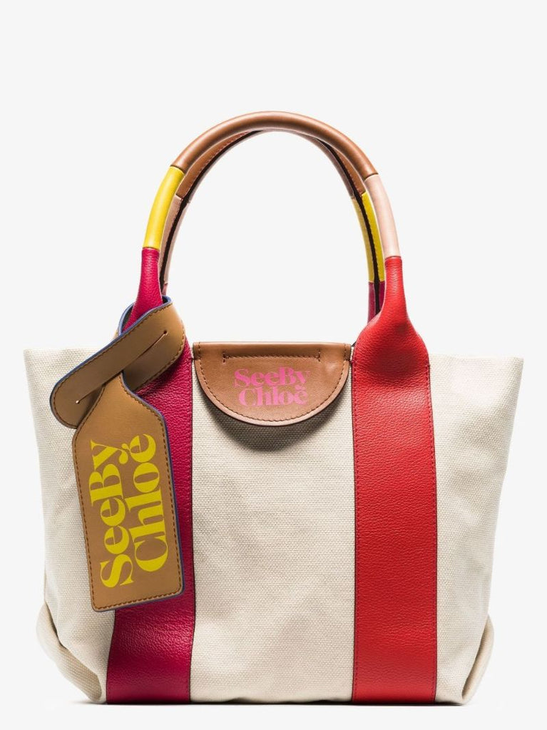 Neutral Laetizia Canvas Tote Bag