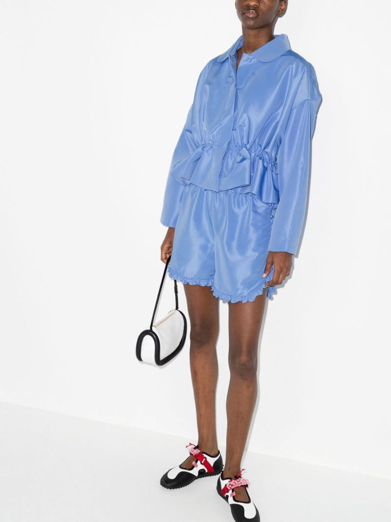 Blue Lola Ruffled Shorts
