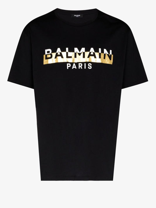 Foil Logo Tape Cotton T-shirt