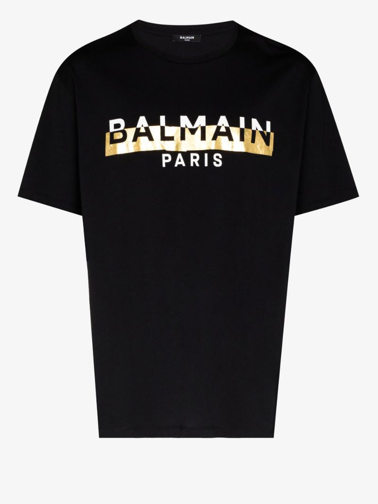 Foil Logo Tape Cotton T-shirt