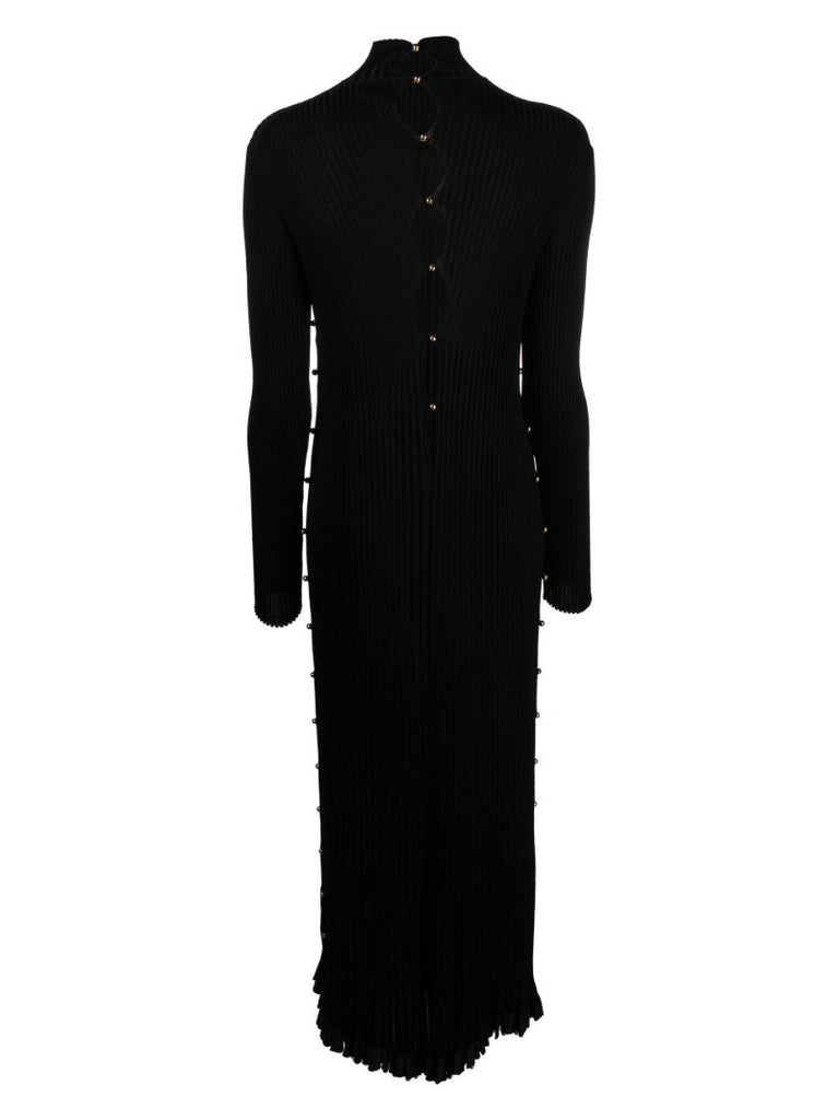 Black PlissÃ_x0083_Â© Maxi Dress