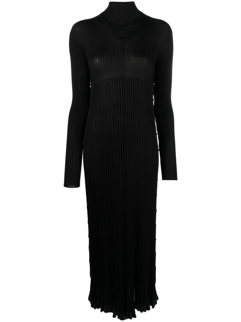 Black PlissÃ_x0083_Â© Maxi Dress