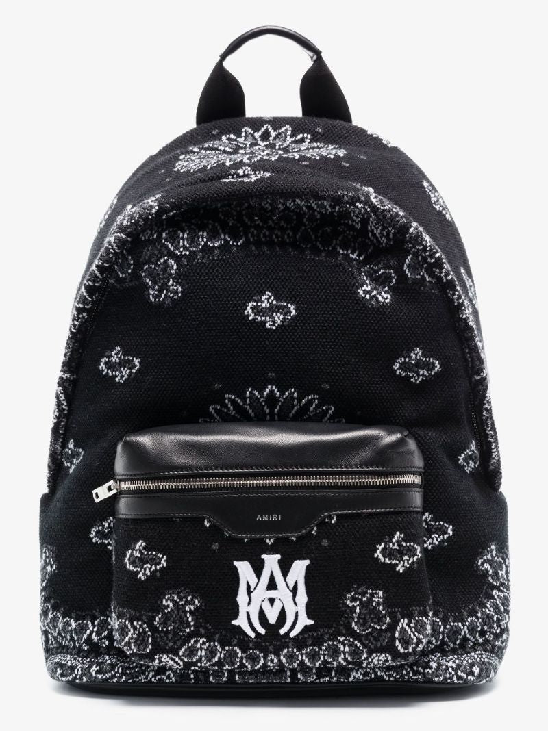 Black Crochet Bandana Backpack