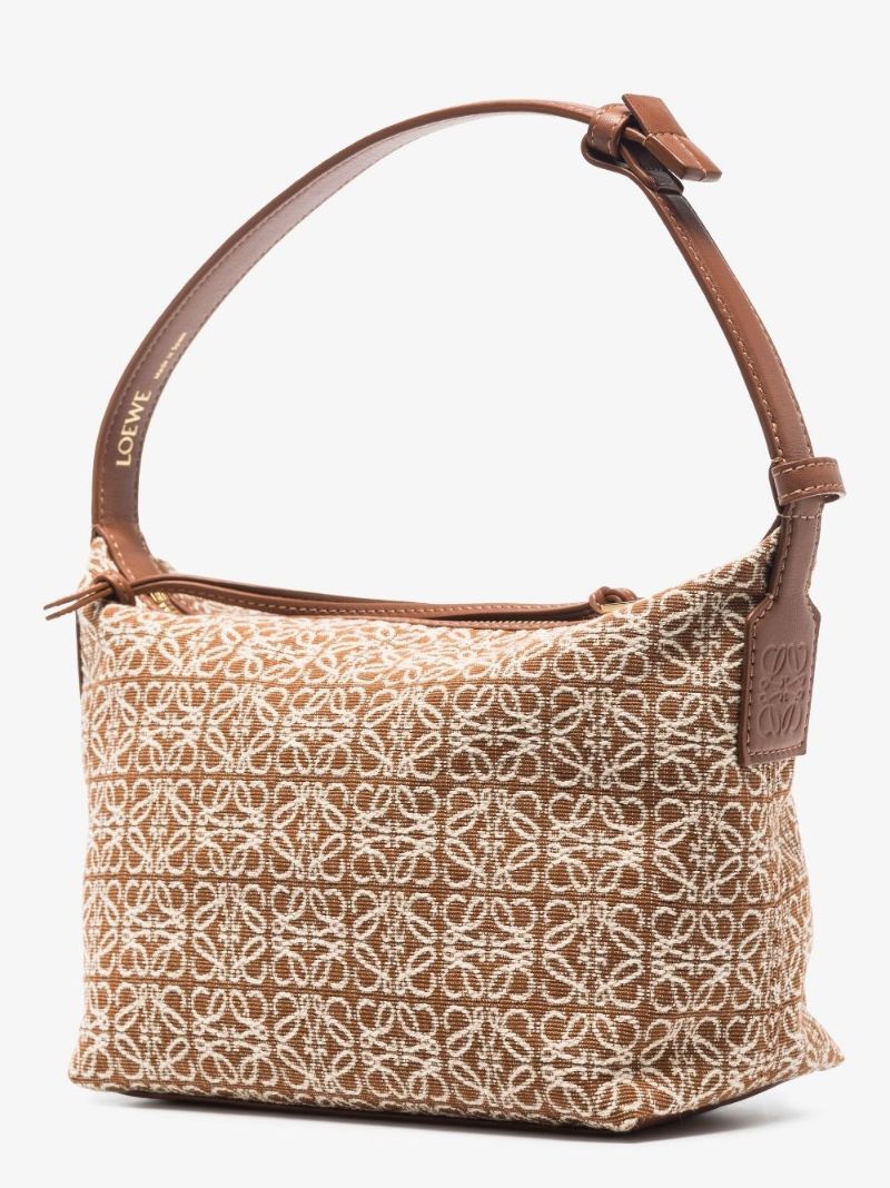 Brown Cubi Small Anagram Shoulder Bag