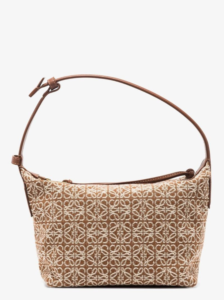 Brown Cubi Small Anagram Shoulder Bag