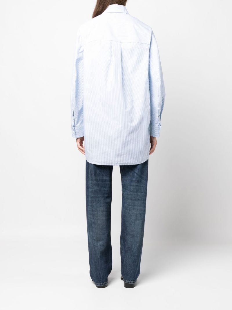 Blue Striped Cotton Shirt