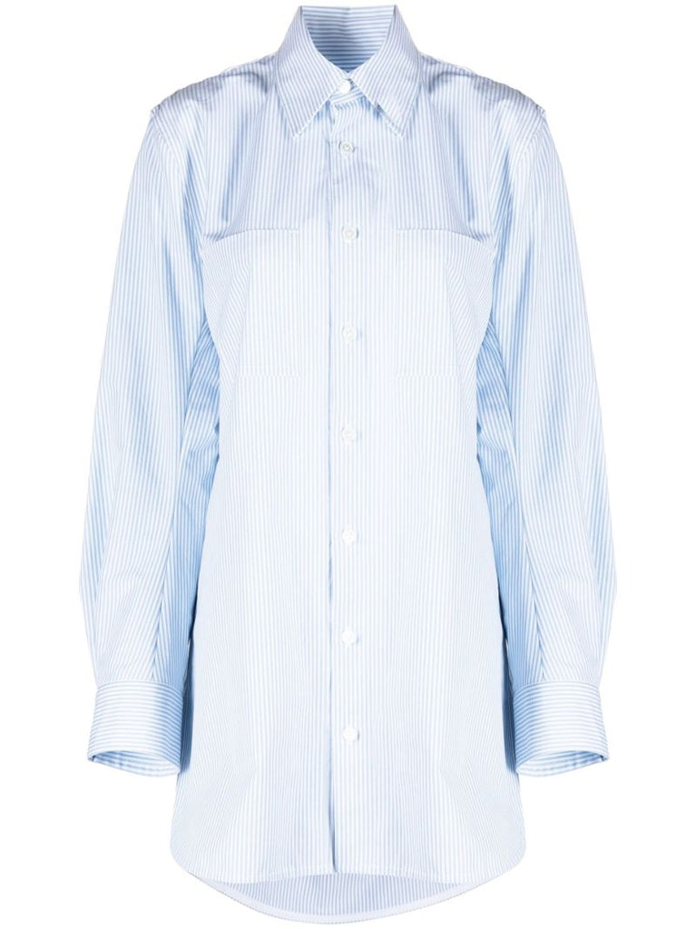 Blue Striped Cotton Shirt