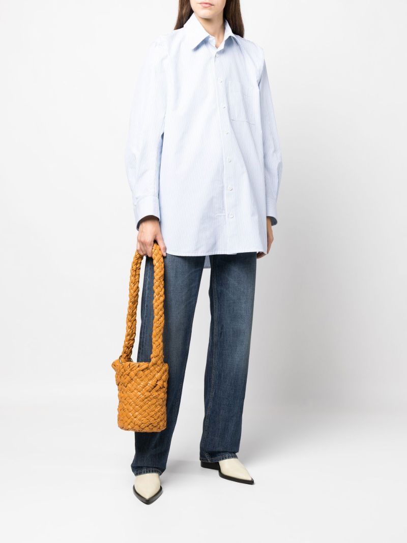 Blue Striped Cotton Shirt