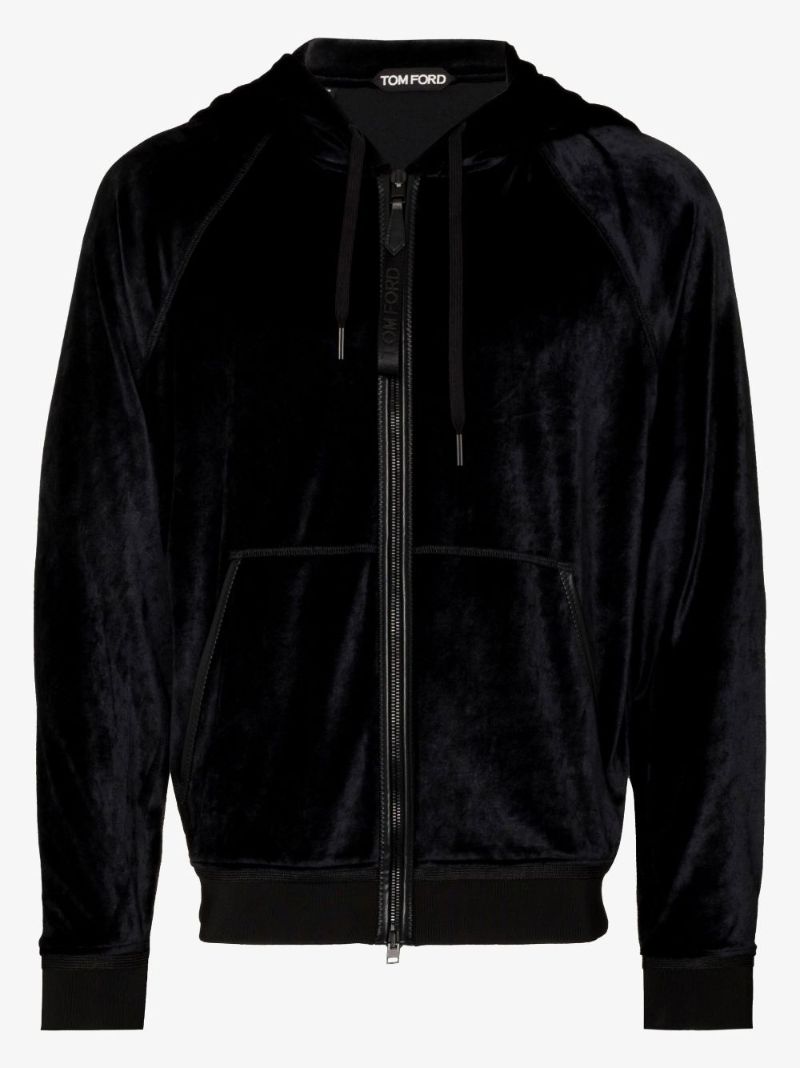 Velvet Zip-up Hoodie