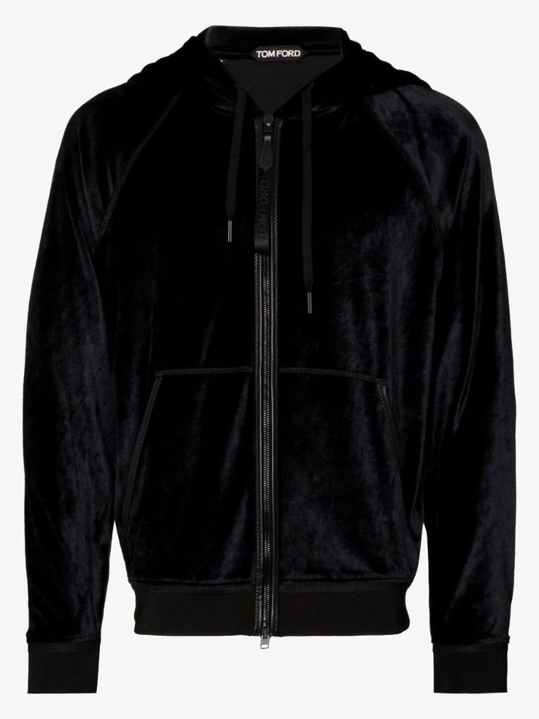 Velvet Zip-up Hoodie