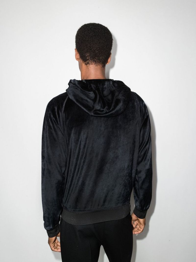 Velvet Zip-up Hoodie