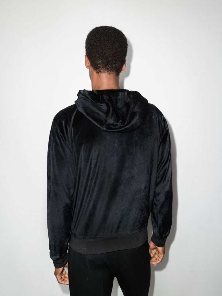 Velvet Zip-up Hoodie