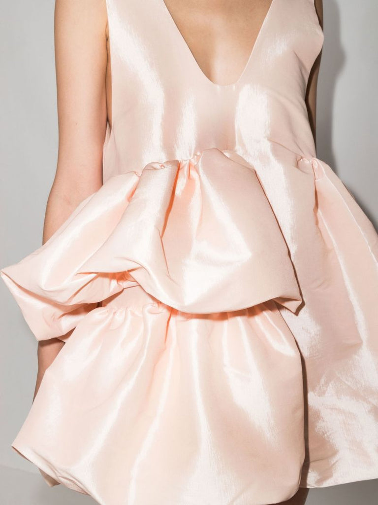 Pink Nono Ruffled Mini Dress