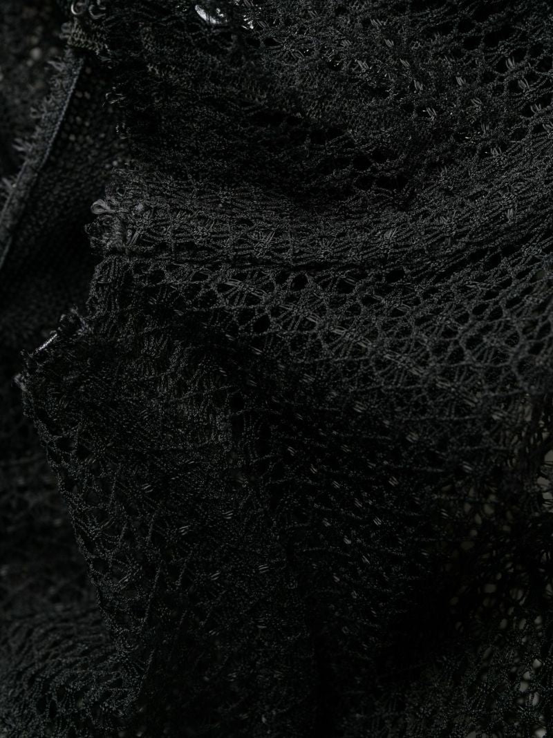 Black Lace Trim Bodysuit
