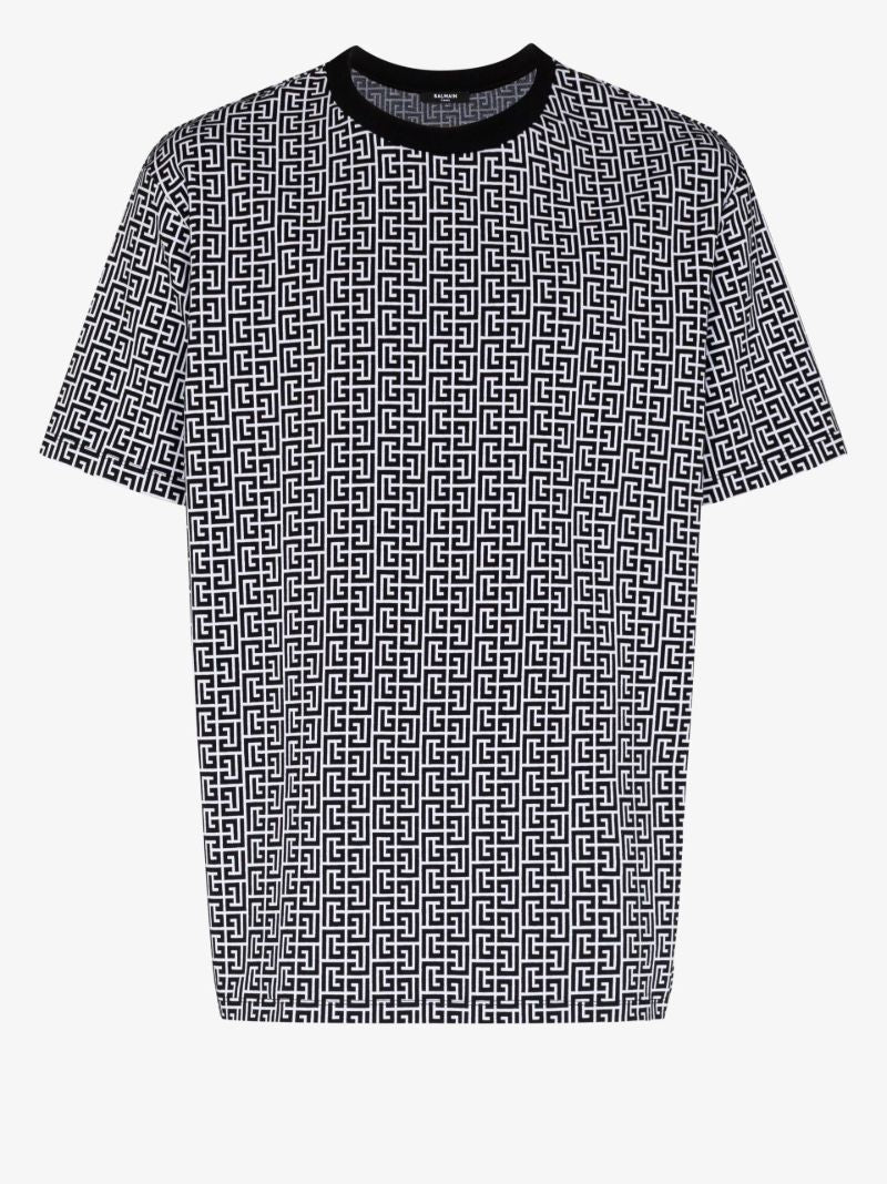 Mini Monogram Print Cotton T-shirt