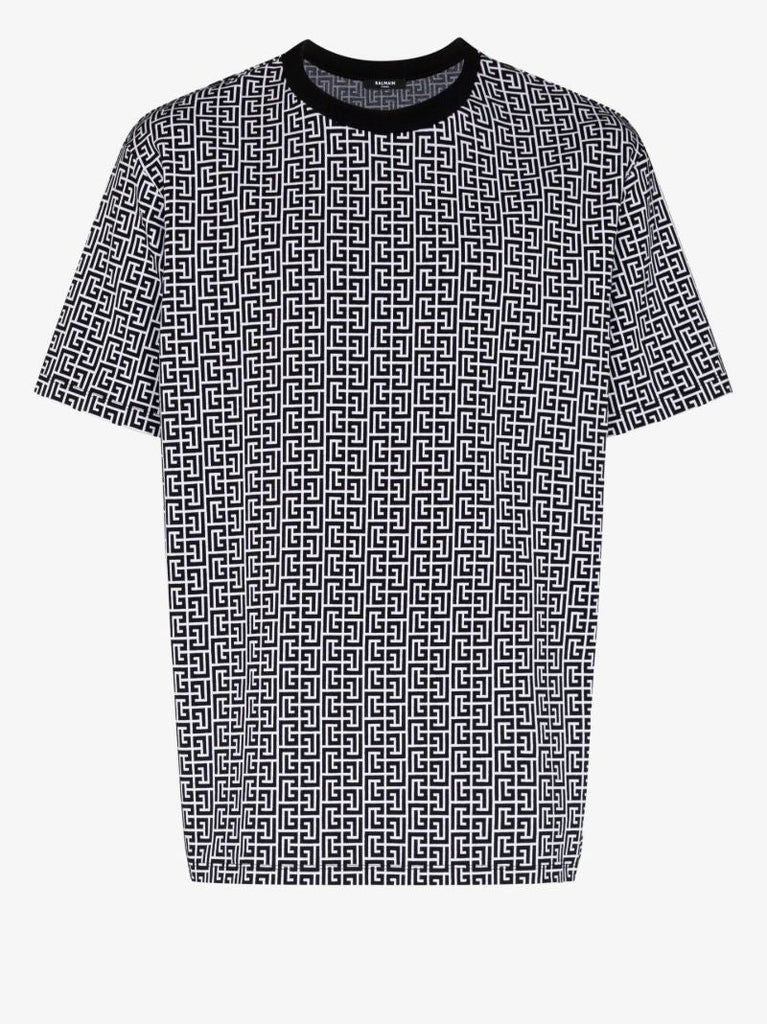 Mini Monogram Print Cotton T-shirt