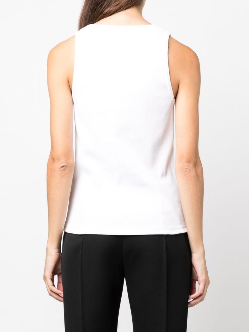 White Cotton Tank Top