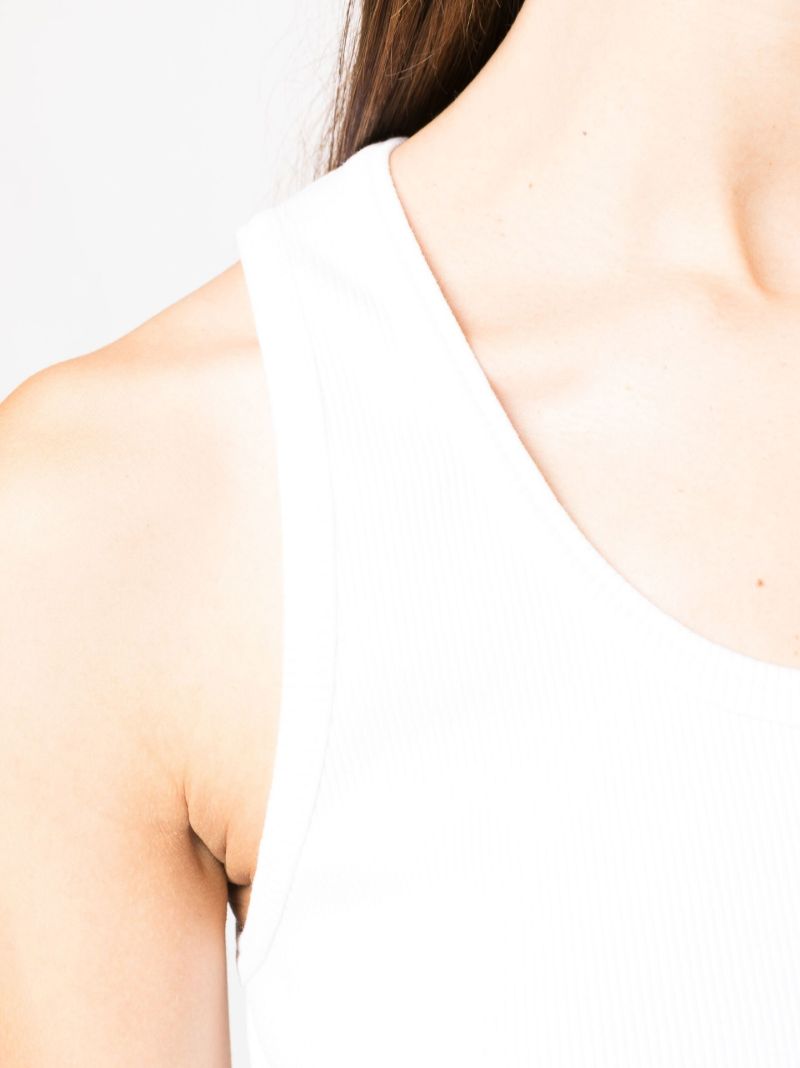 White Cotton Tank Top