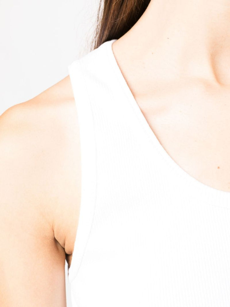 White Cotton Tank Top