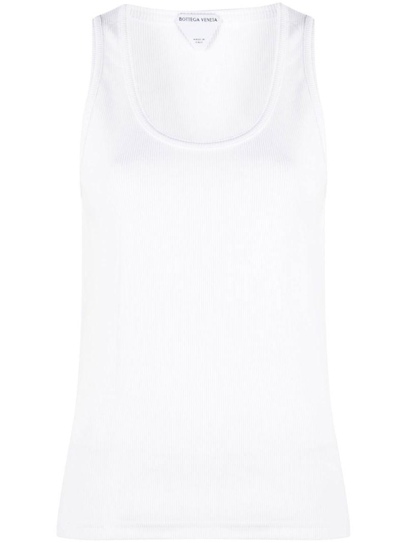 White Cotton Tank Top