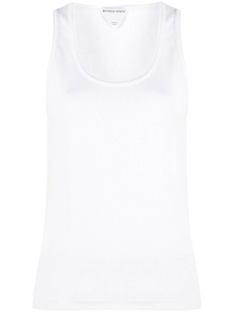 White Cotton Tank Top