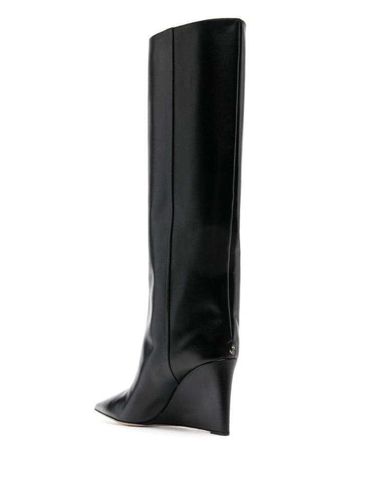 Black Blake 85 Leather Knee-high Boots