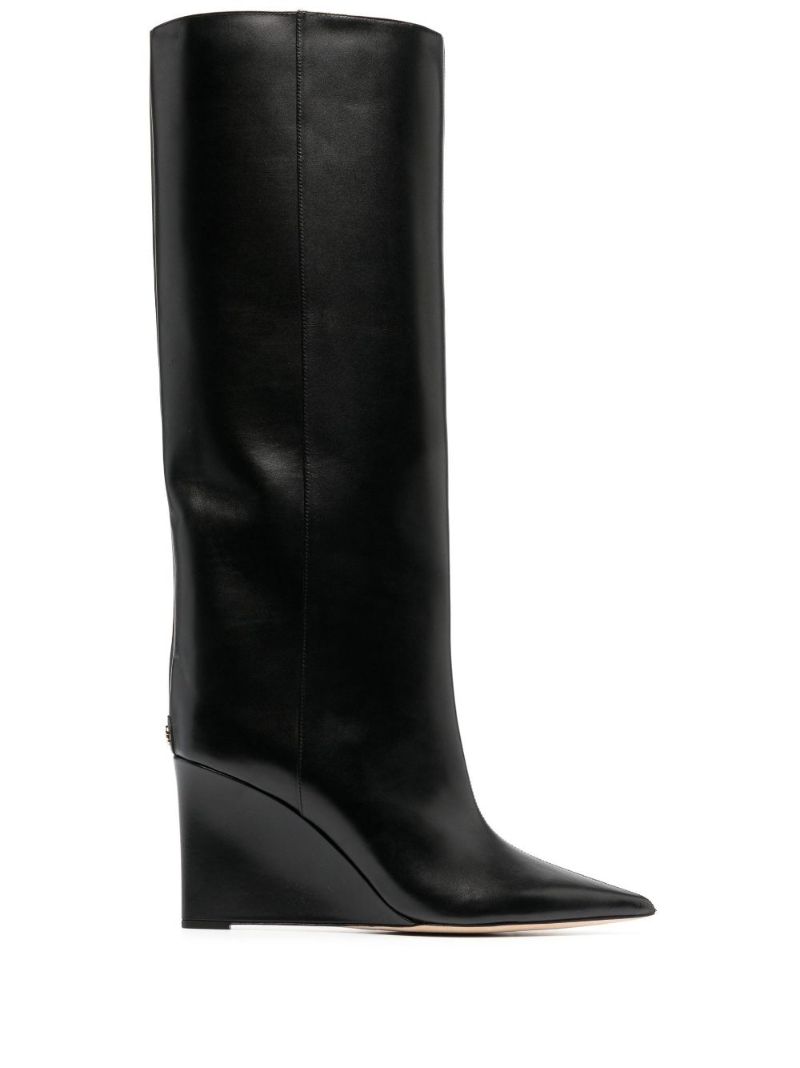 Black Blake 85 Leather Knee-high Boots
