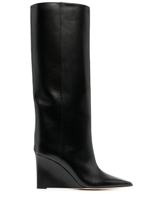 Black Blake 85 Leather Knee-high Boots