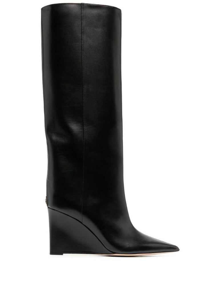 Black Blake 85 Leather Knee-high Boots