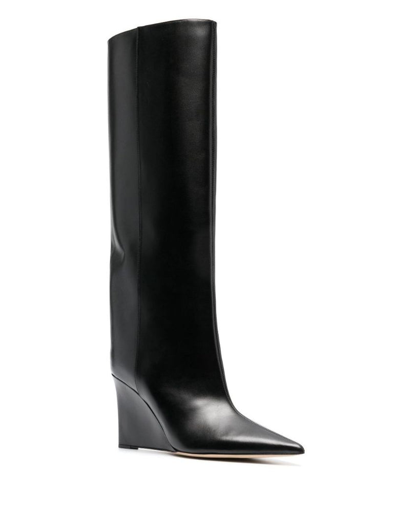 Black Blake 85 Leather Knee-high Boots