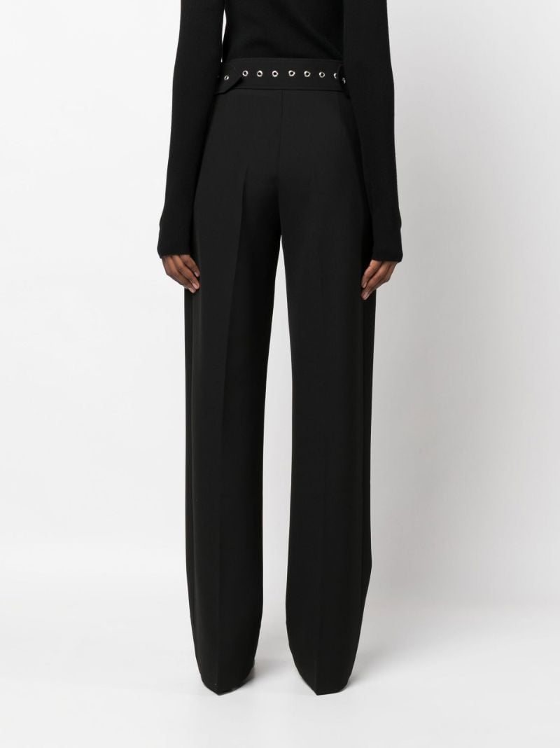 Black Stone Belted Trousers