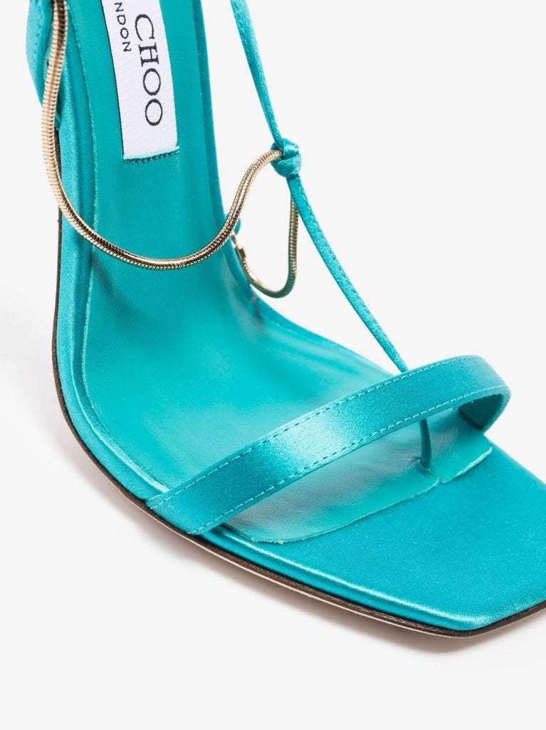 Blue Odessa 110 Draped Chain Sandals