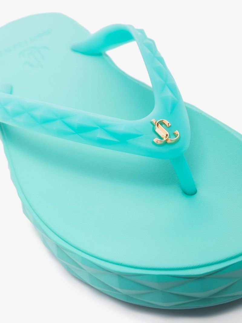Blue Diamond Flat Flip Flops