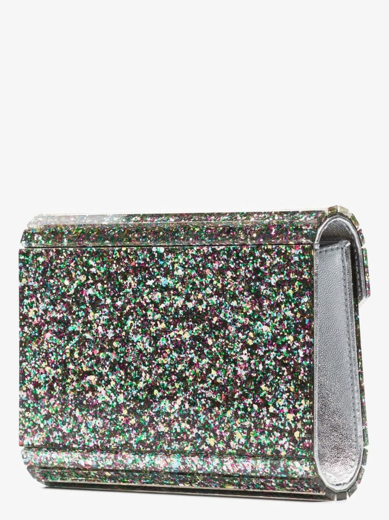 Silver Candy Glitter Acrylic Clutch Bag