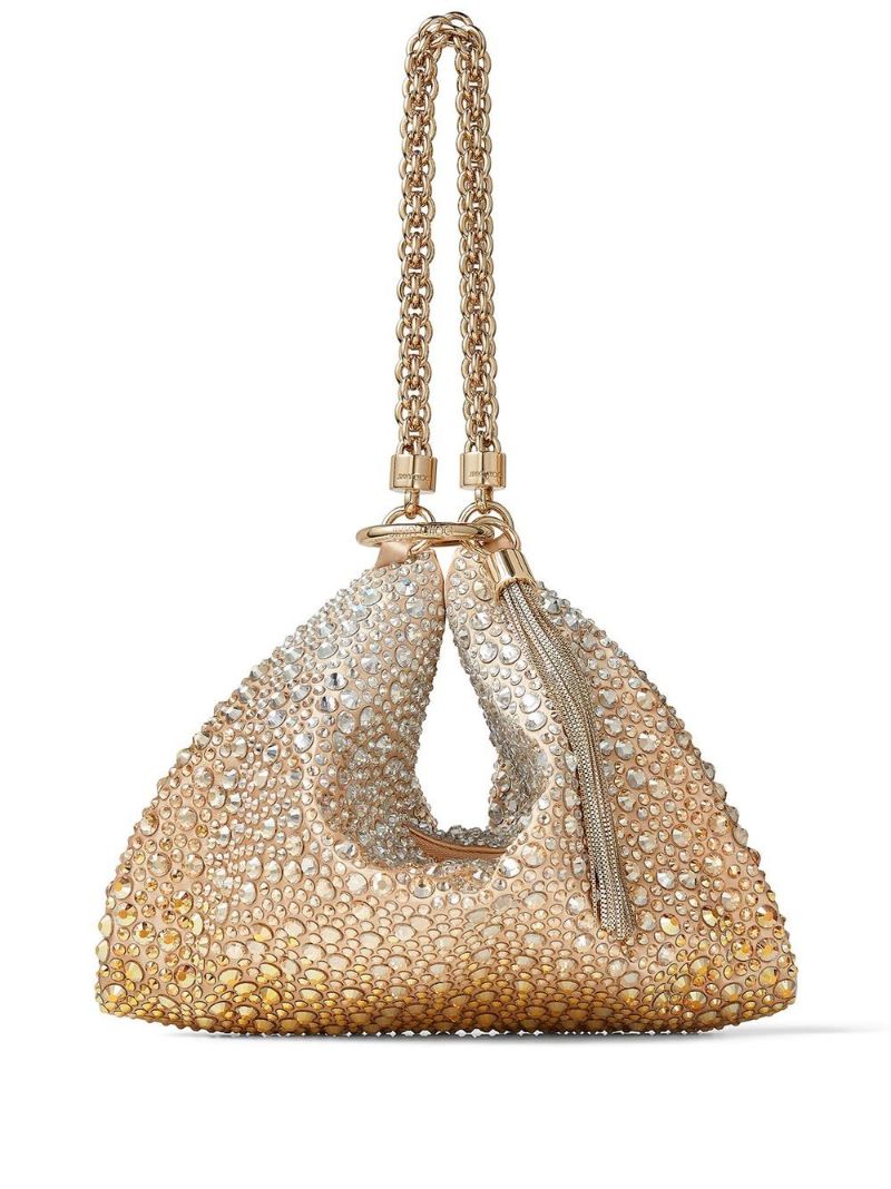 Gold-tone Callie Crystal Tote Bag