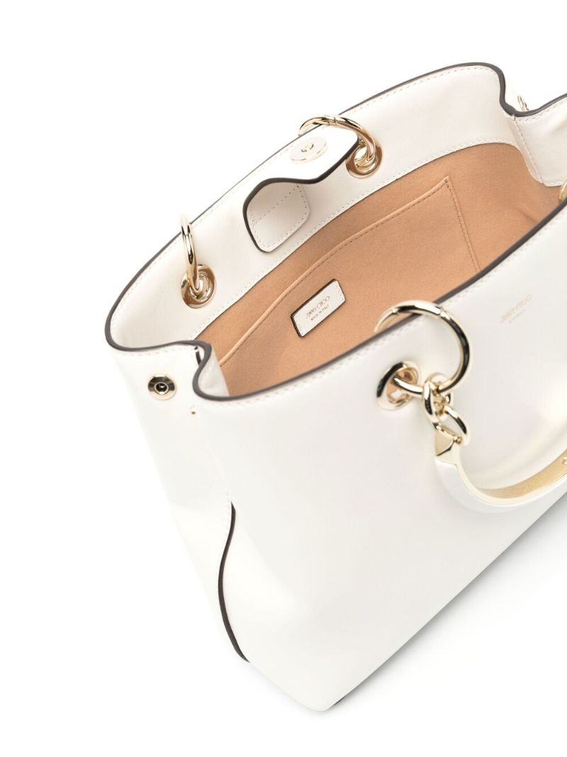 Neutral Bonbon Leather Tote Bag