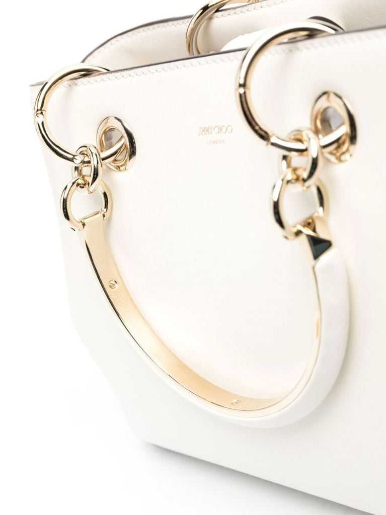 Neutral Bonbon Leather Tote Bag