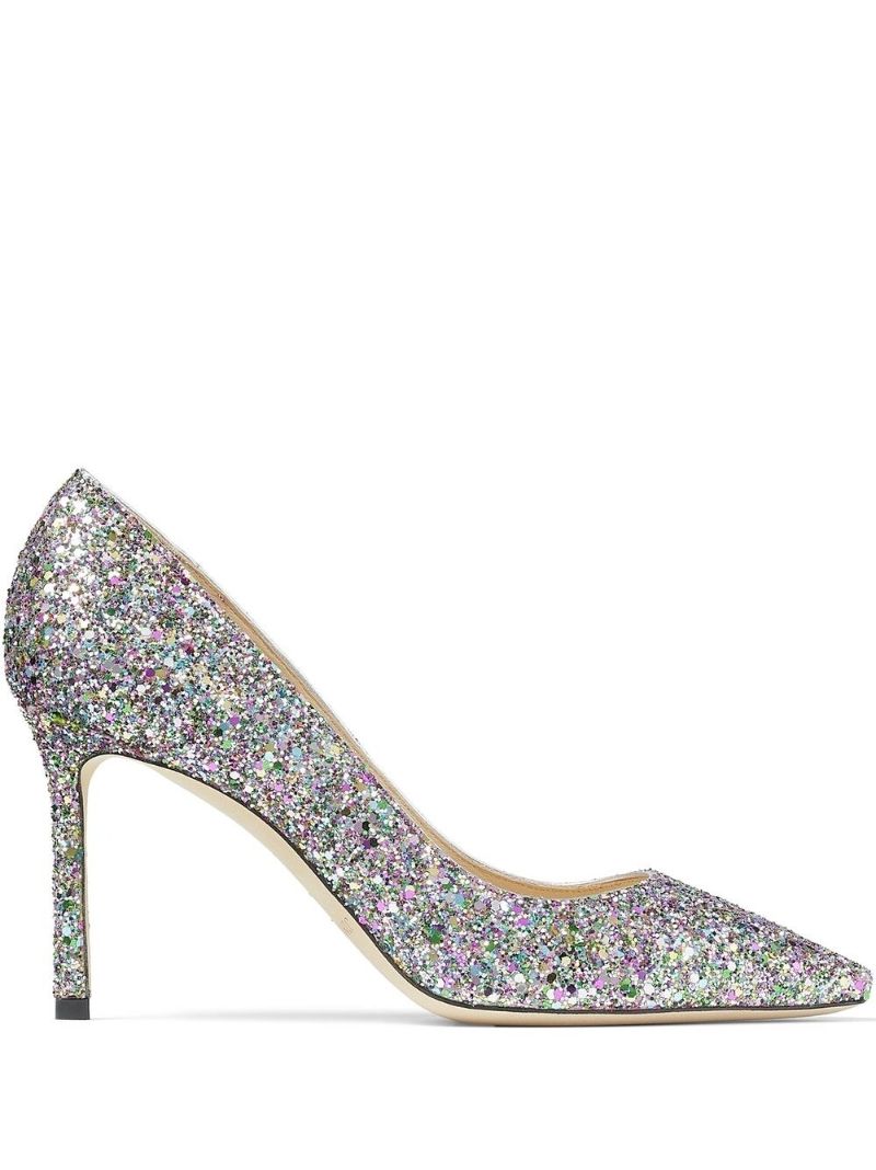Multicolour Romy Glitter 85mm Pumps