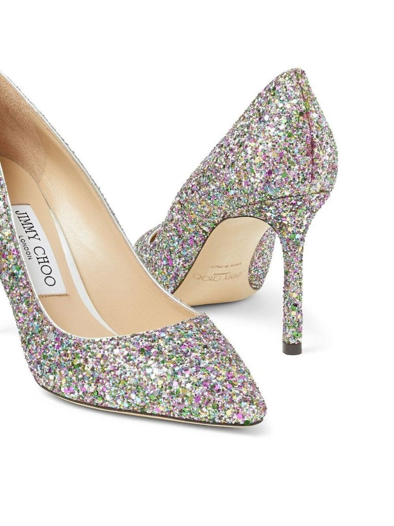 Multicolour Romy Glitter 85mm Pumps