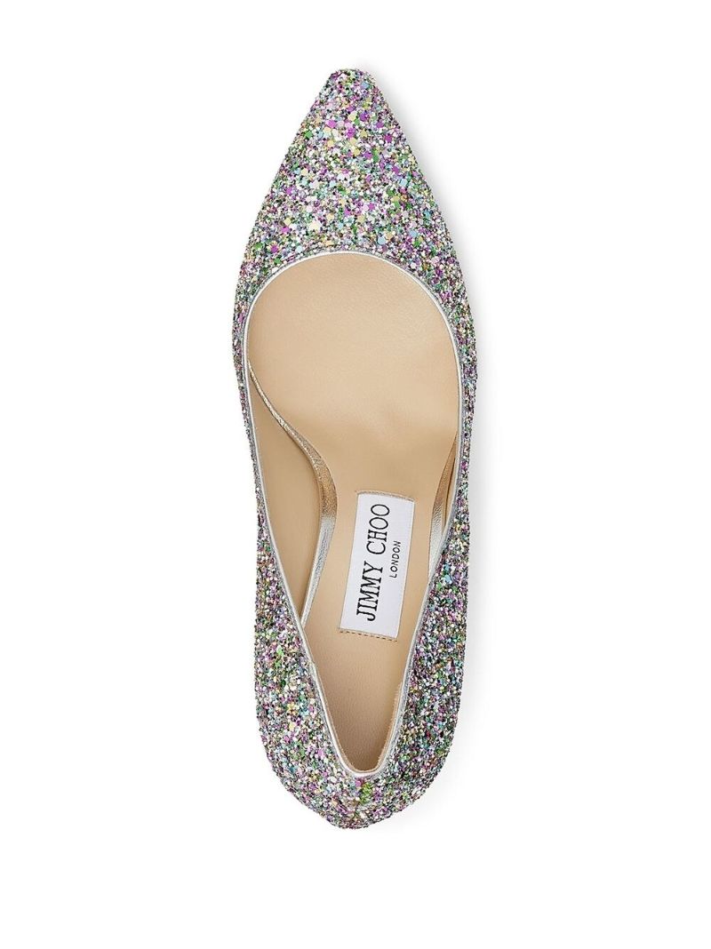 Multicolour Romy Glitter 85mm Pumps