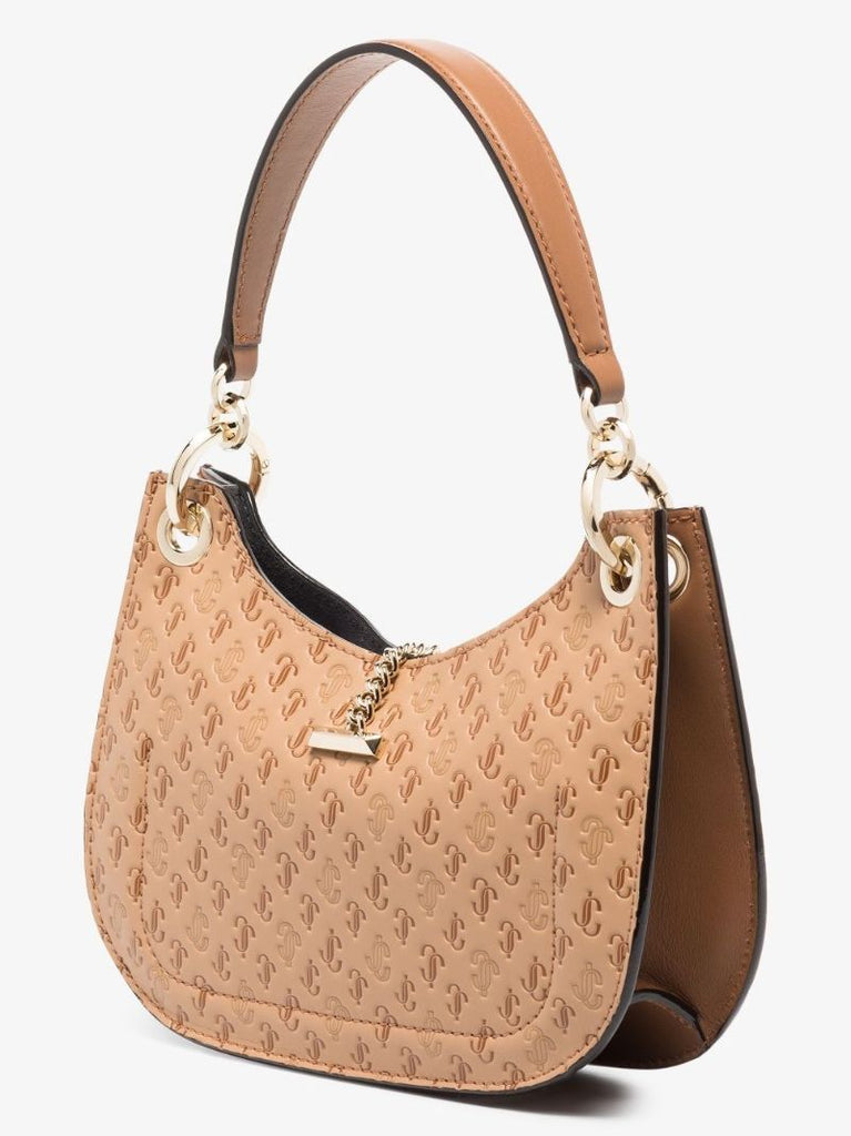 Neutral Varenne Small Hobo Leather Tote