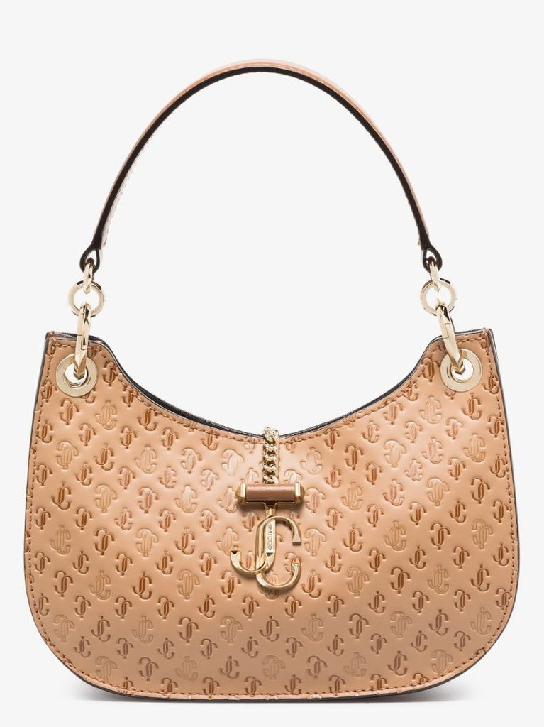 Neutral Varenne Small Hobo Leather Tote