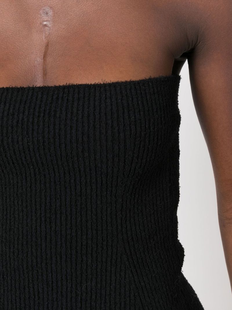 Black Knit Tube Top