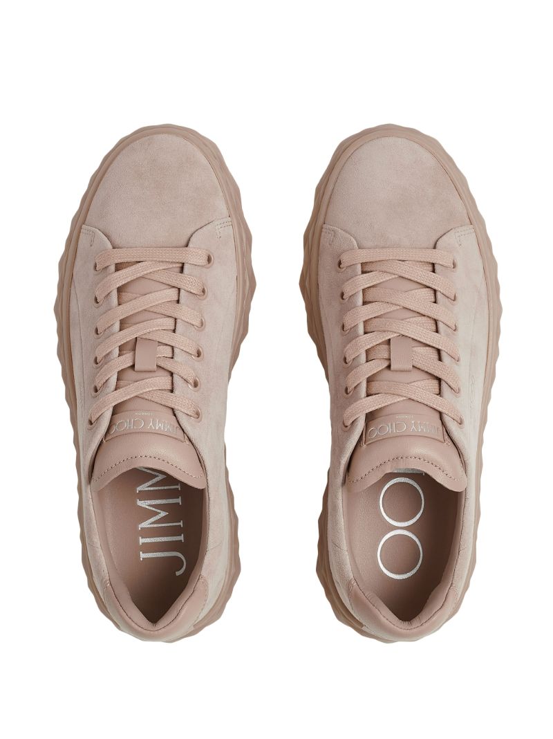 Pink Diamond Light Low Top Suede Sneakers