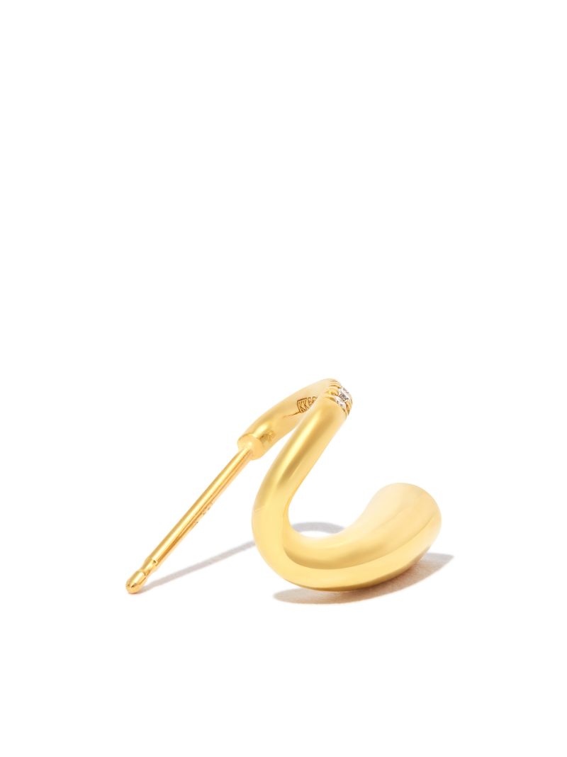 18k Yellow Gold Peak Diamond Single Earring